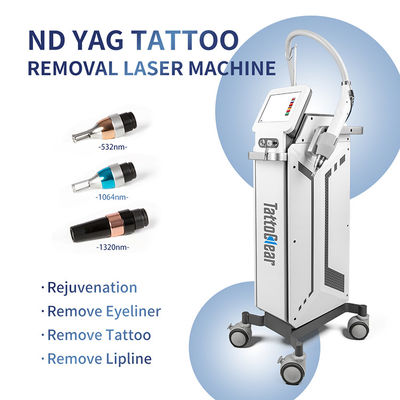 1320nm 1064nm 532nm Q Switch Nd Yag Lazer Dövme İndirme Makinesi Karbon Peeling Cilt Yenilenme Makinesi