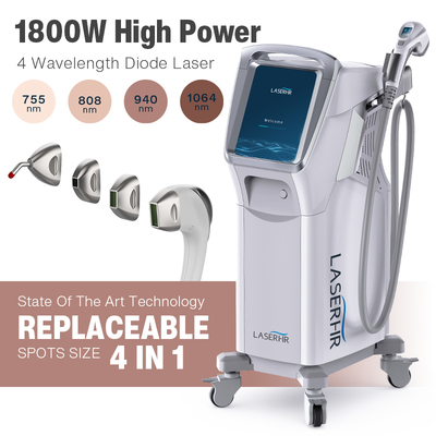 4 In 1 Customize 808nm Alexandrite Nd Yag Clinical Diode Laser Hair Removal Machine for Sale
